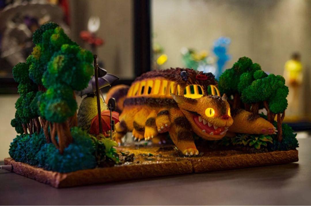 【新品】宮崎駿 となりのトトロ ネコバス フィギュア ガレージキット