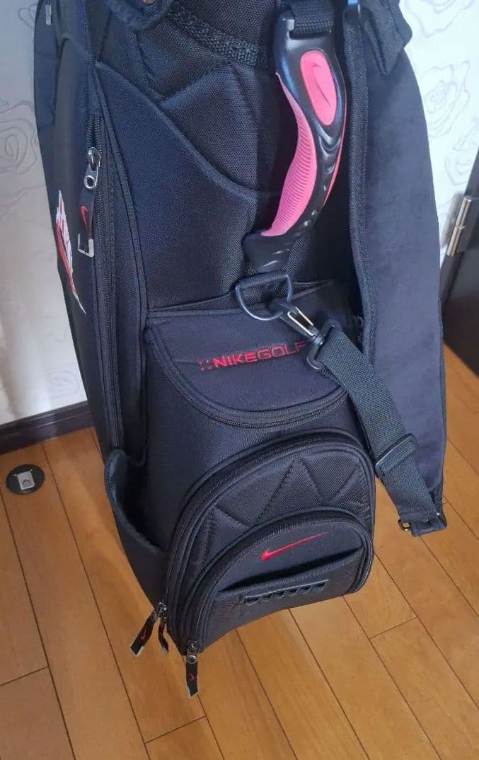 NIKE GOLF キャディバッグ ブラック×レッド
