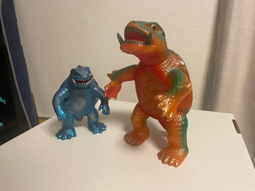 ガメラ　ソフビ　Ｍ1号　マルサン　2体セット