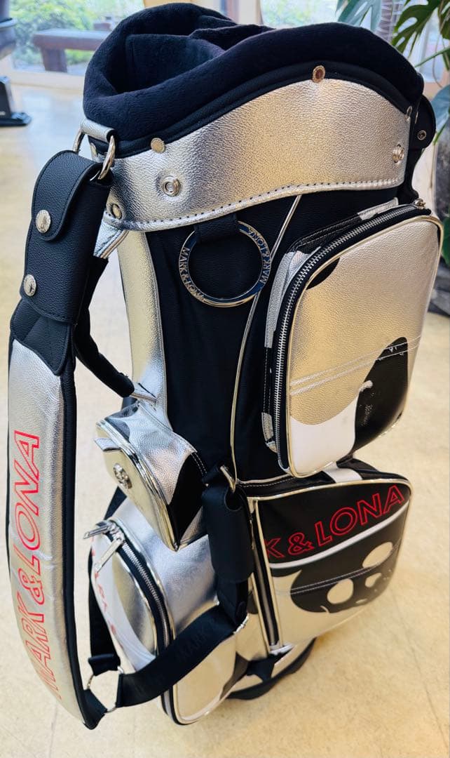 MARK & LONA スカルカモフラ柄レザーキャディバッグキムタクマクロナ