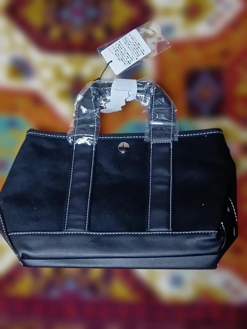 新品未使用品 Pearlygates ウサギ刺繍 トートバッグ 黒