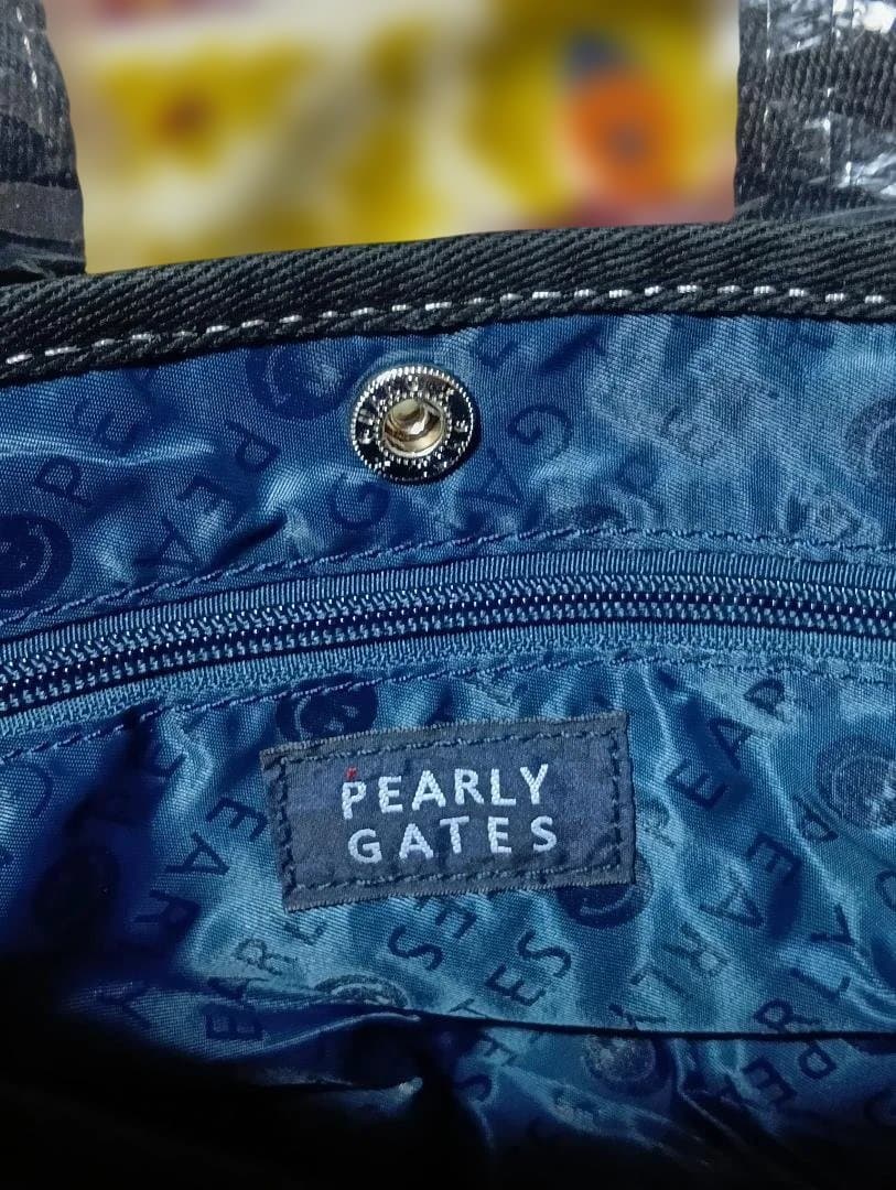 新品未使用品 Pearlygates ウサギ刺繍 トートバッグ 黒