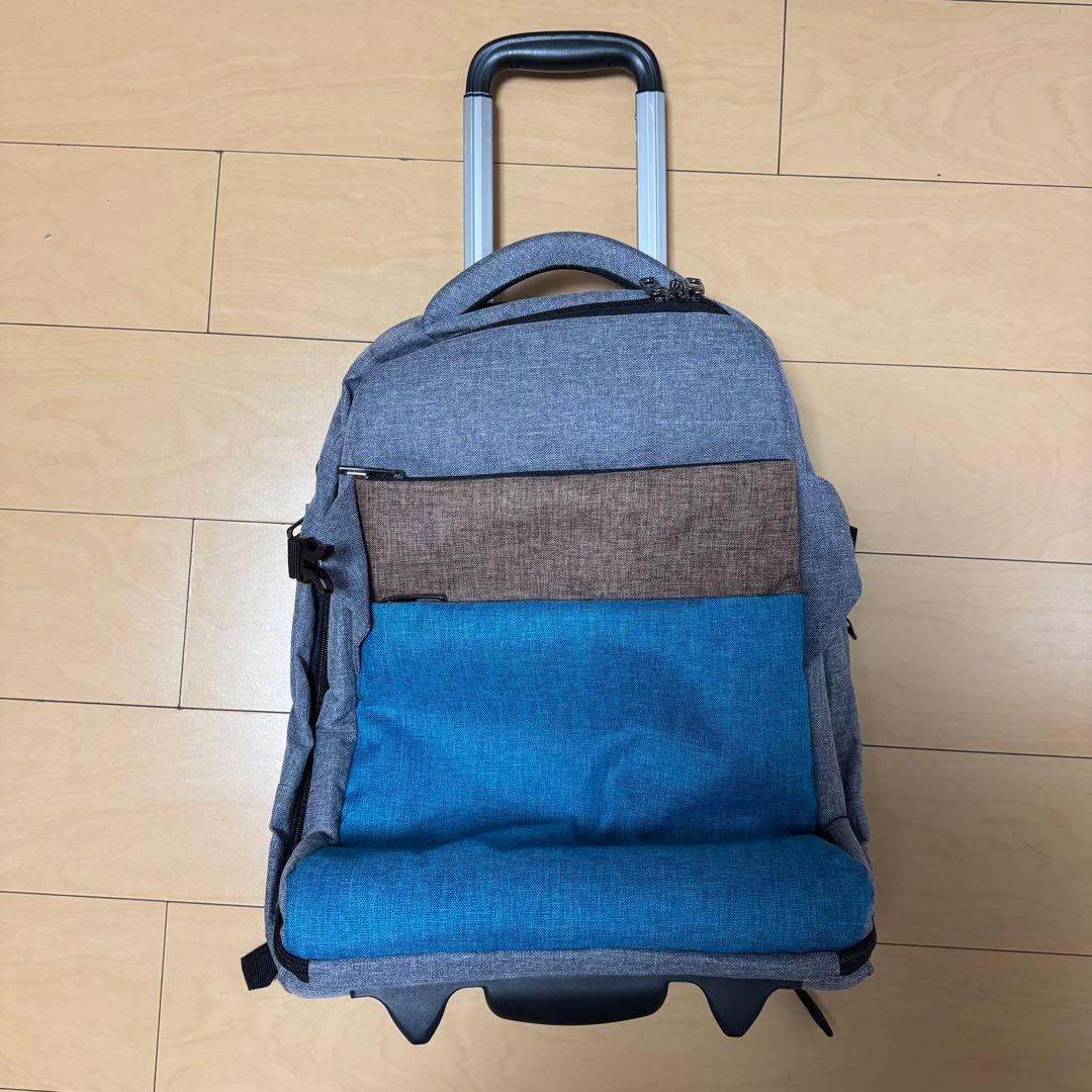 未使用　4way 軽量 多機能キャリー 大容量 リュック キャリーバッグ グレー