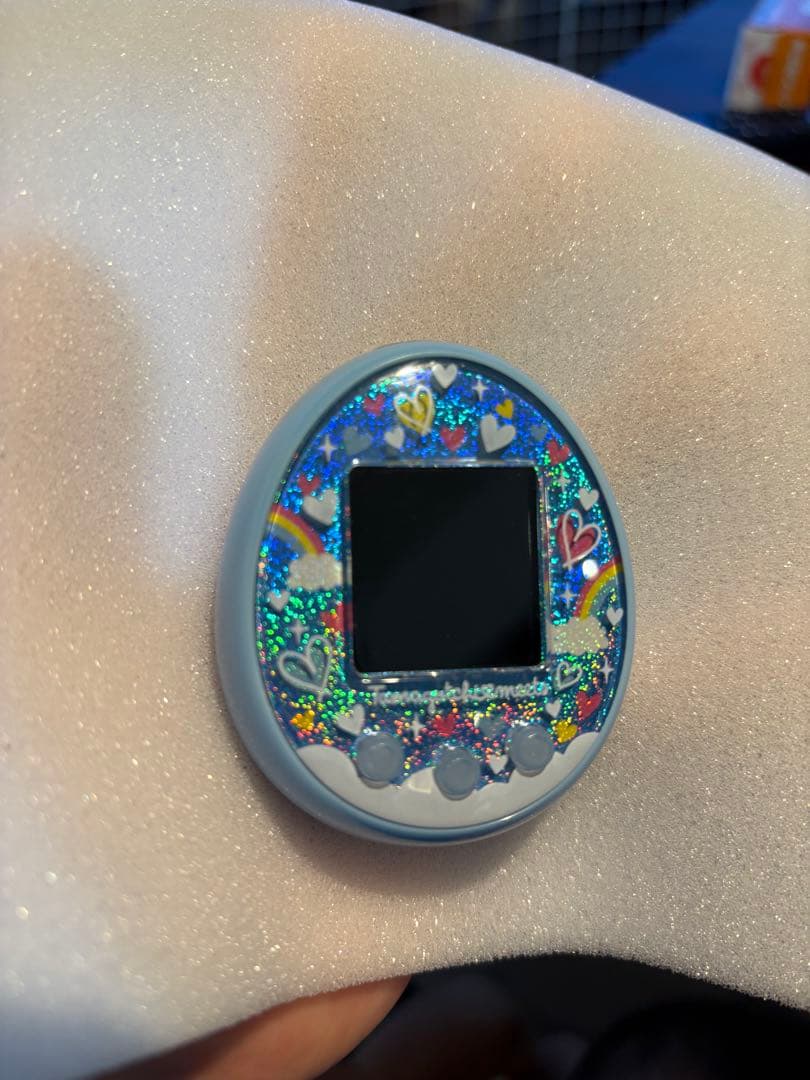 ー*ー様 たまごっちTamagotchi meets 青 ハートと虹デザイン