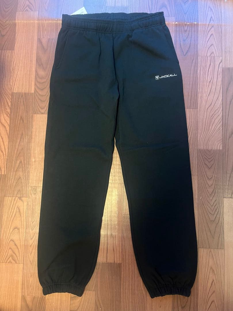 【新品】JACKALL ジャッカル フィッシング スウェットパンツ ブラック