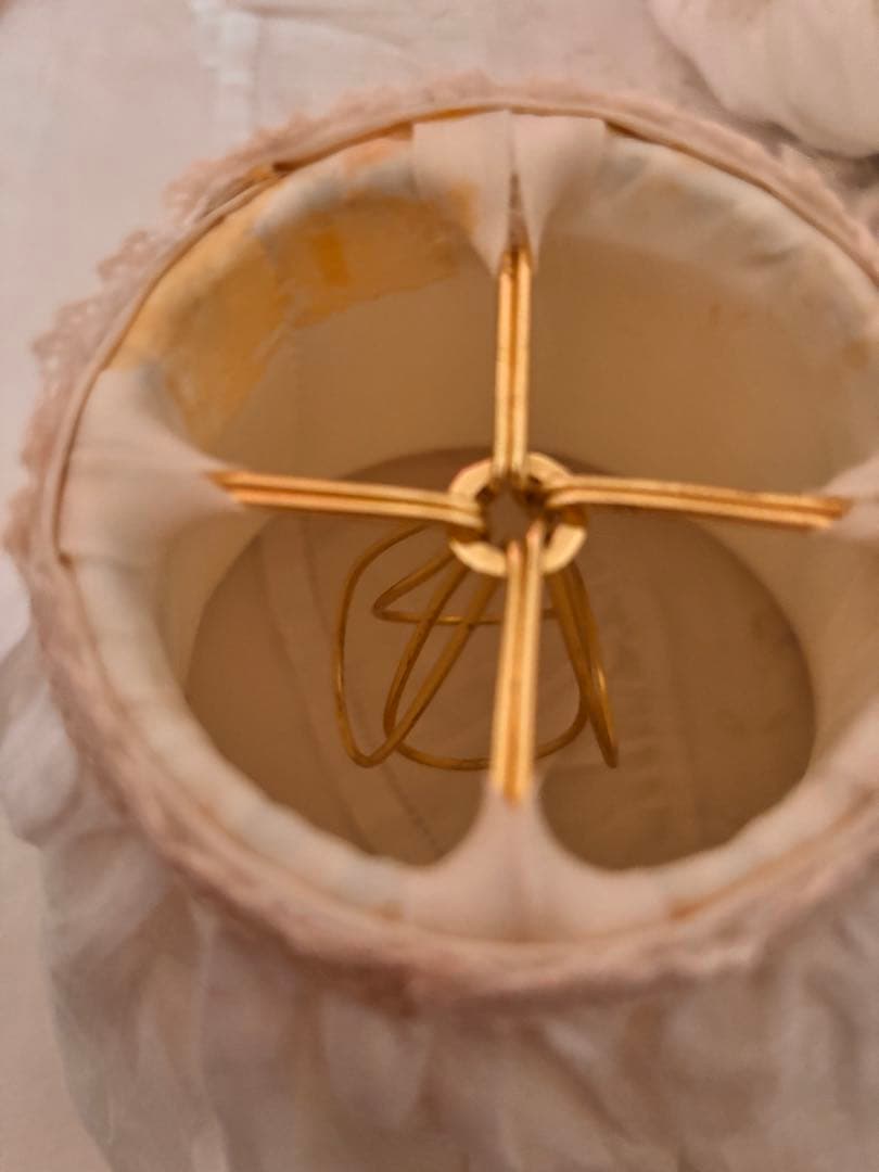 期間限定❤︎ランプシェードセット　フリルカバー　フランスアンティーク　リメイク