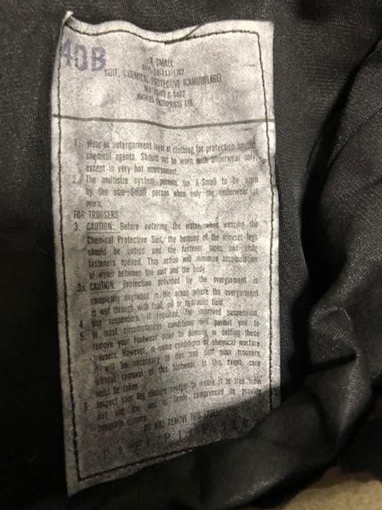1987年製　アメリカ軍　迷彩上下セット 迷彩服 戦闘服　サバゲー