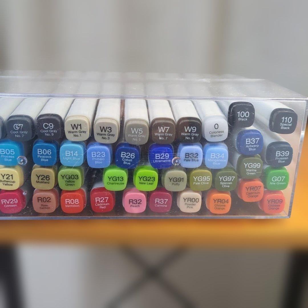 コピック クラシックの72色Aセット: 基本的なカラーが揃ったセット新品未開封品