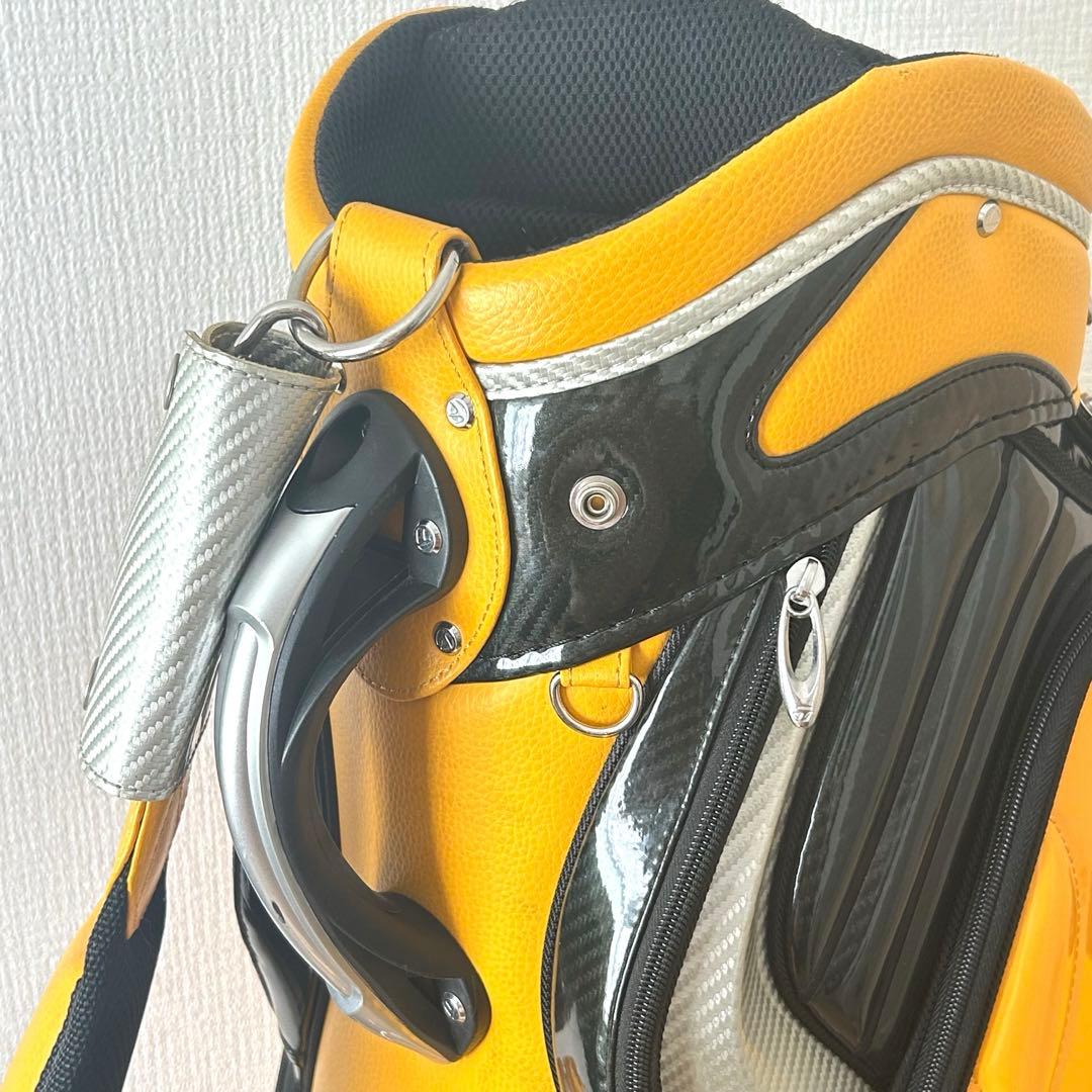 テーラーメイド キャディバッグ 黄×黒 フード付