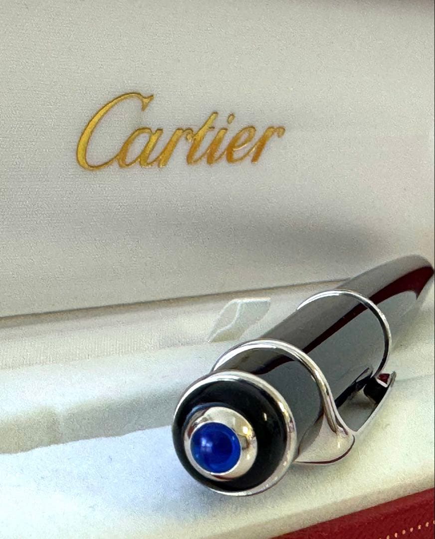 カルティエ 万年筆 ディアボロ ドゥ ブラック &シルバー