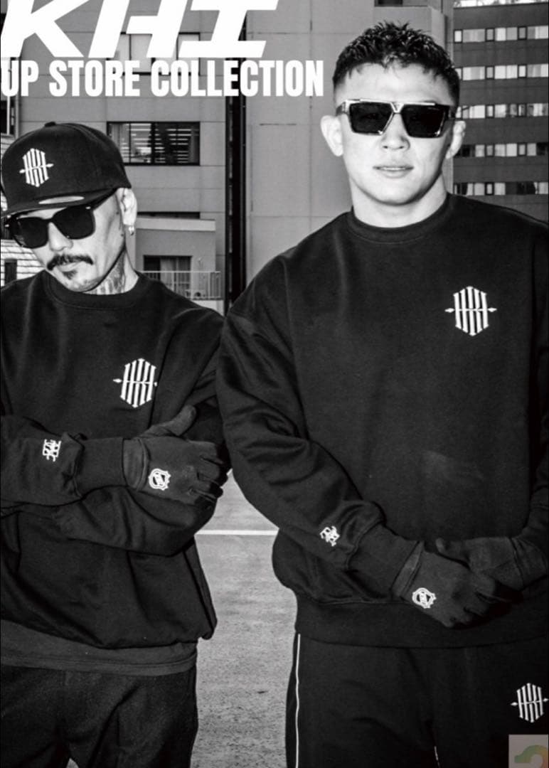 khi ブラック キャップ　帽子　刺繍ロゴ RIZIN 萩原京平