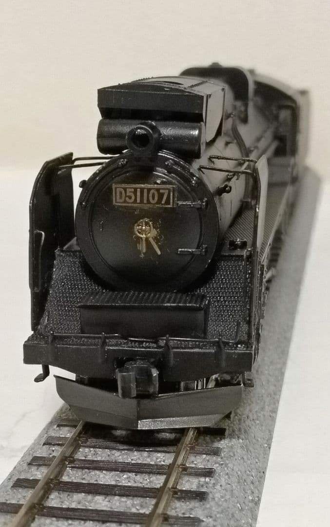 HOゲージ アダチ Ｄ51重装備蒸気機関車、メンテナンス済