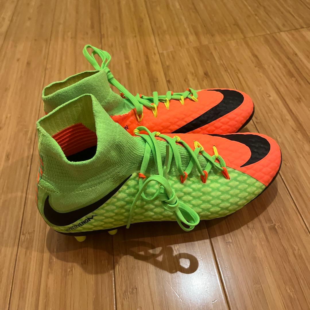 Nike Mercurial サッカーシューズ オレンジ/グリーン　セール中