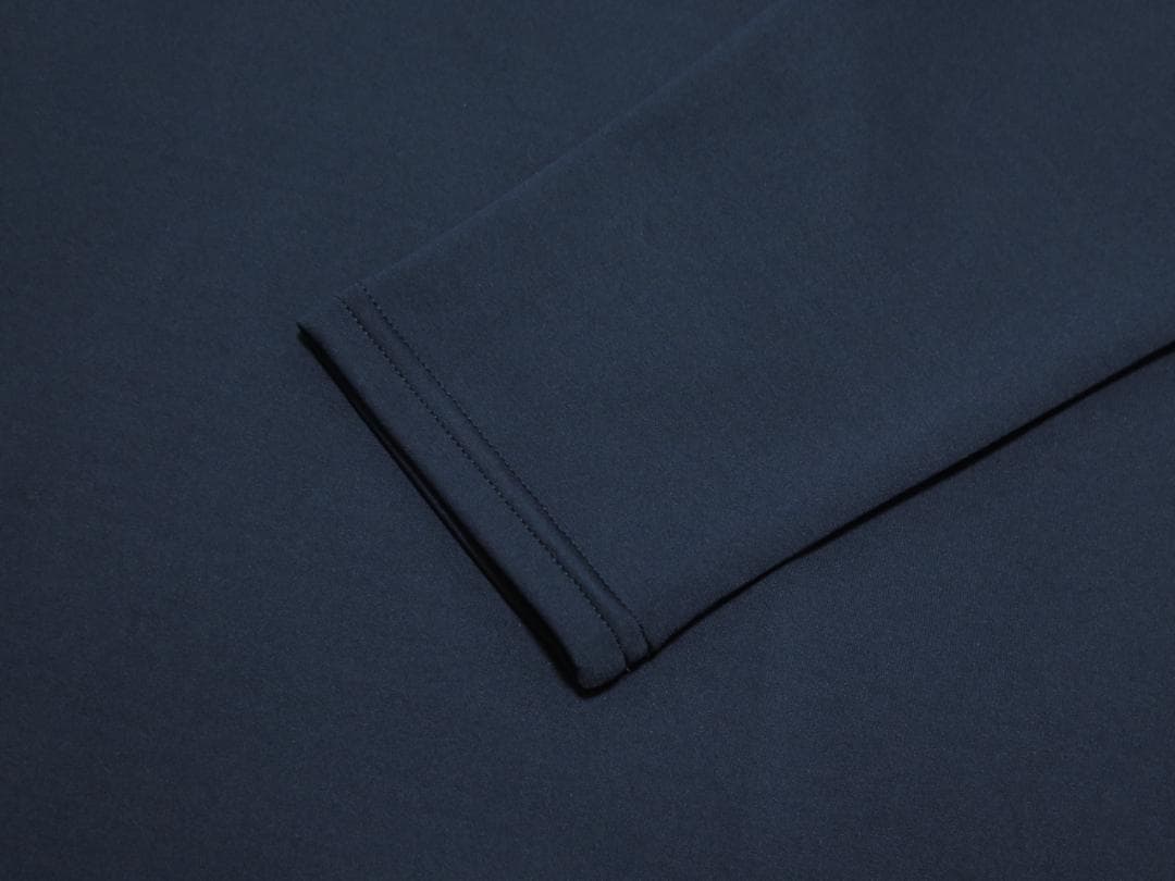 ⓁBRIEFING GOLF ブリーフィングゴルフ 背面ロゴハーフジップシャツ紺