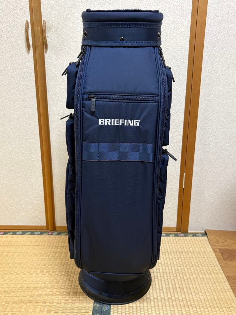 未使用)ブリーフィング ゴルフ キャディバッグ CR-6 #03 ネイビー