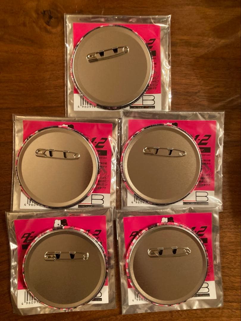 ダンガンロンパ 血まみれ缶バッジ　腐川冬子 ジェノサイダー翔 5個セット