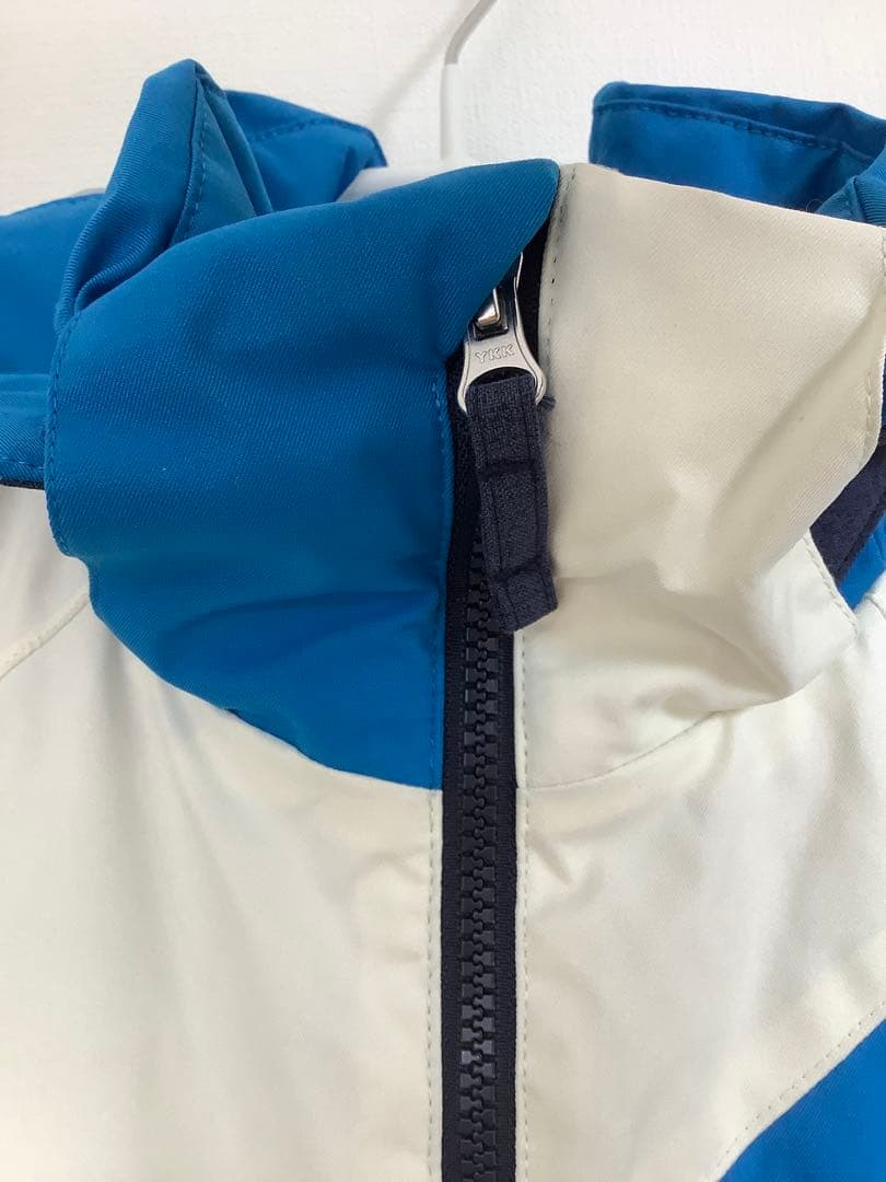 デサント　子ども用スキーウェア 150サイズ　青/白/ネイビー