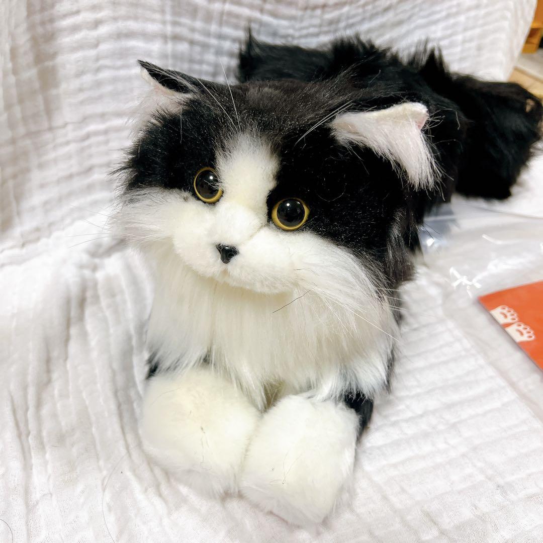 猫ぬいぐるみ リアル 本物そっくり ハンドメイド やさしい手触り，可愛く癒しネコ