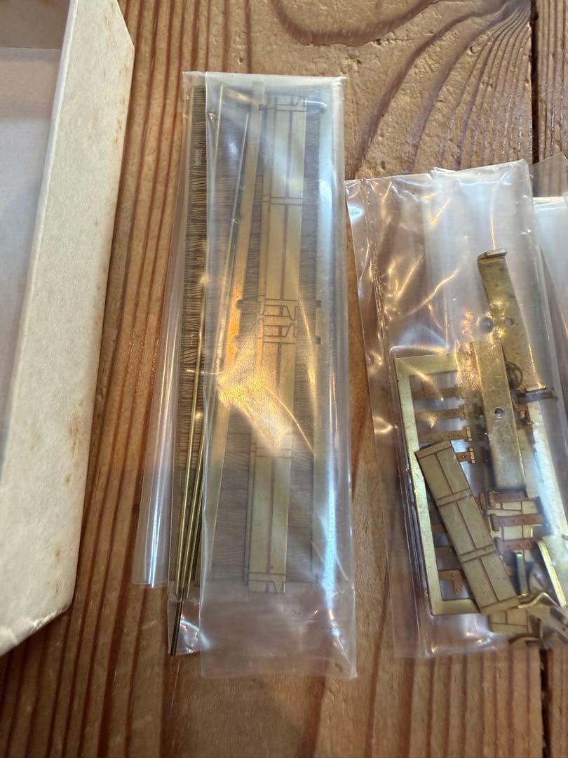 ひかり模型 軽便ボギー土運車 真鍮製 未組立キット 当時物 ナローゲージ