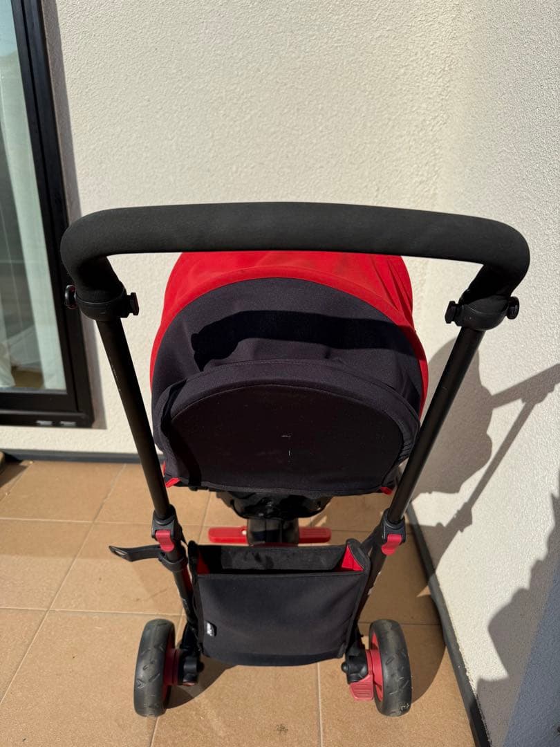 smartrike 三輪ベビーカー　黒赤＊三輪車