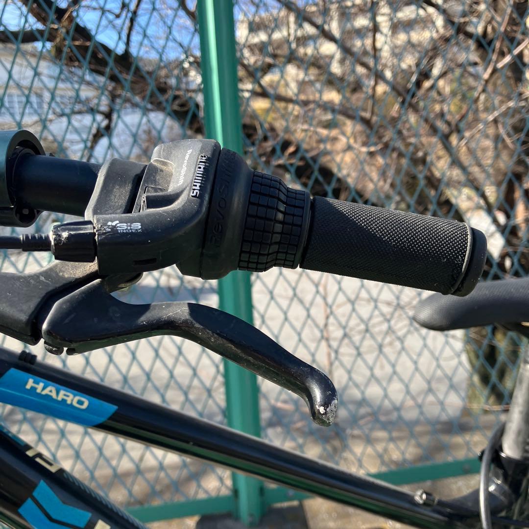 HARO ジュニアスポーツ自転車 24インチ ブラック/ブルー