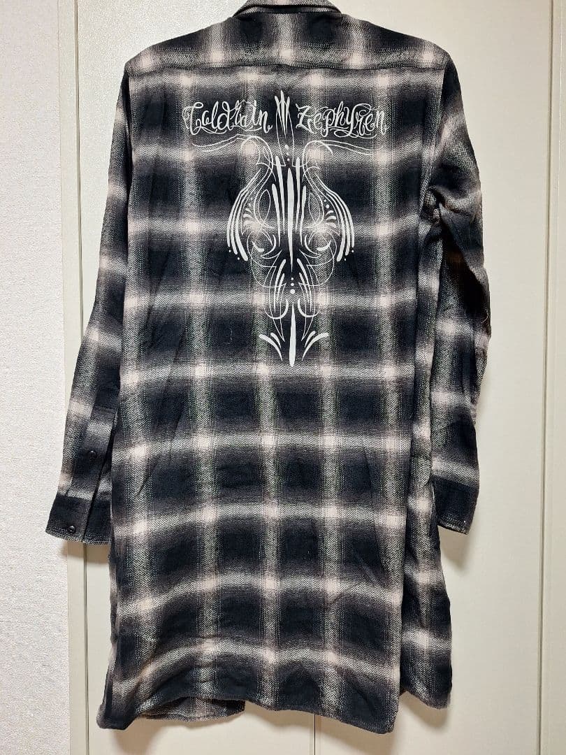 coldrain ロングチェックシャツ　超貴重　zephyren コラボ