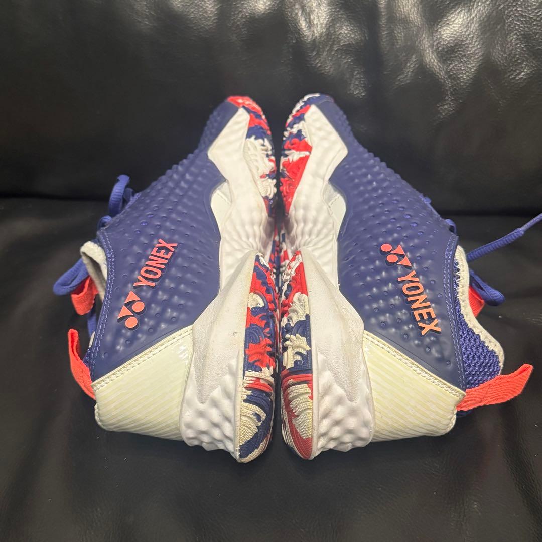 【美品】YONEX メンズ テニスシューズ 26cm ブルー ヨネックス