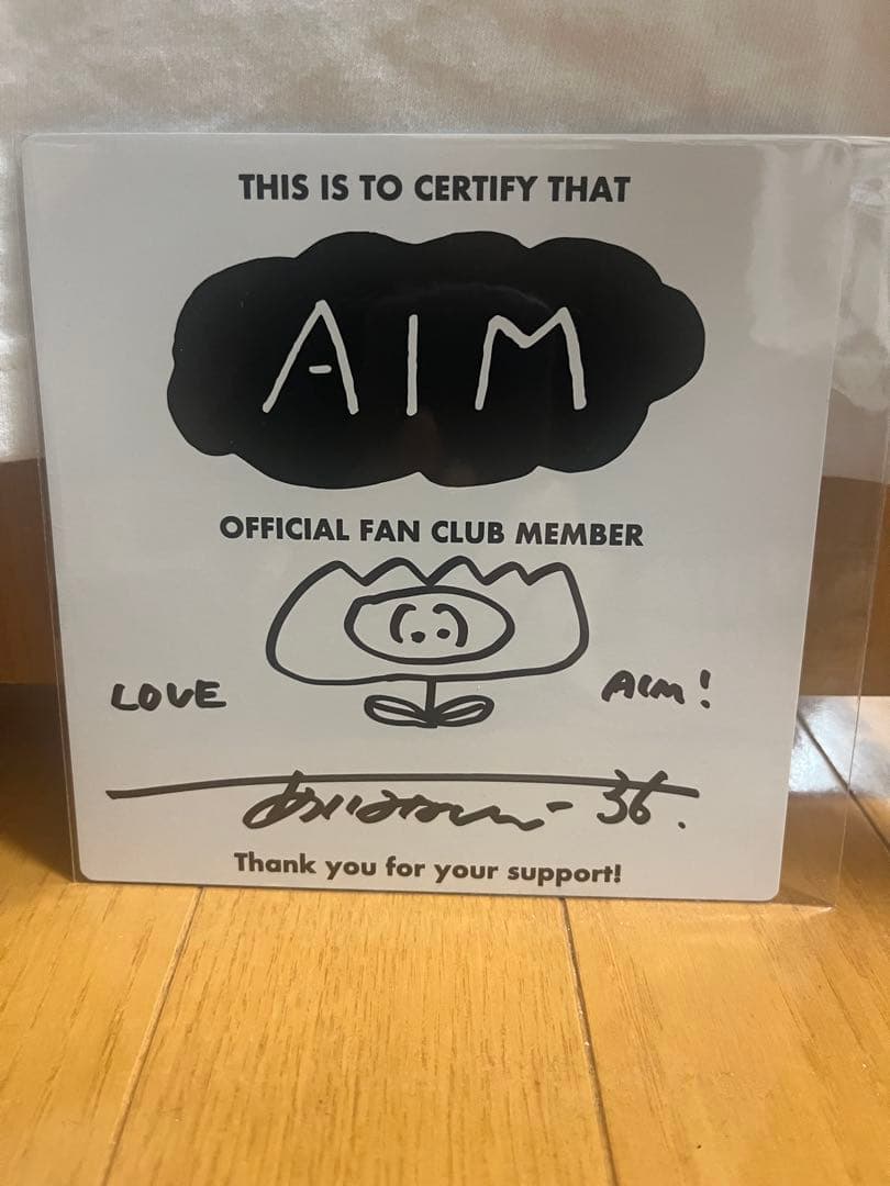 AIM ホワイトTシャツ ファンクラブ