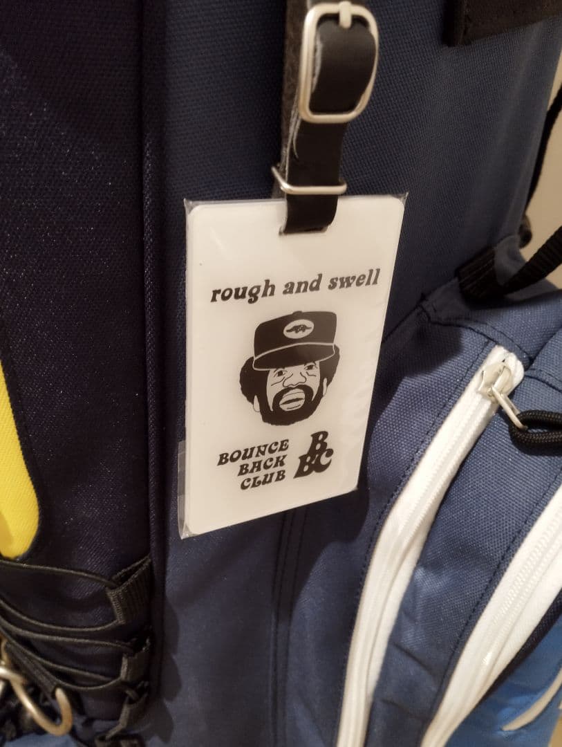 Rough & Swell キャディバッグ ネイビーイエロー