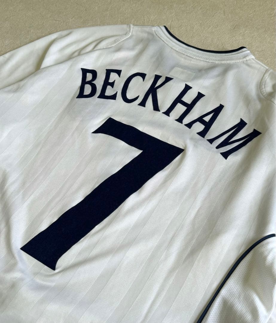 アンブロ　イングランド代表　ベッカム　長袖　ユニフォーム　ゲームシャツ