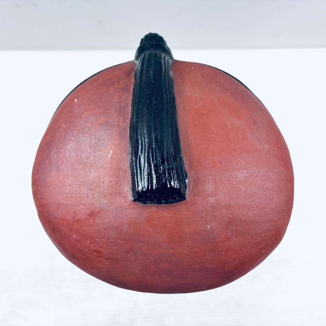 【蔵出し品】立ち　福助　置物　オブジェ　陶器　 当時物 レトロ アンティーク