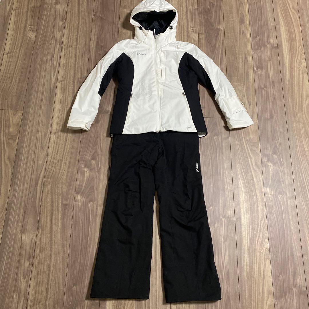 phenix レディーススキーウェア ホワイト/ブラック