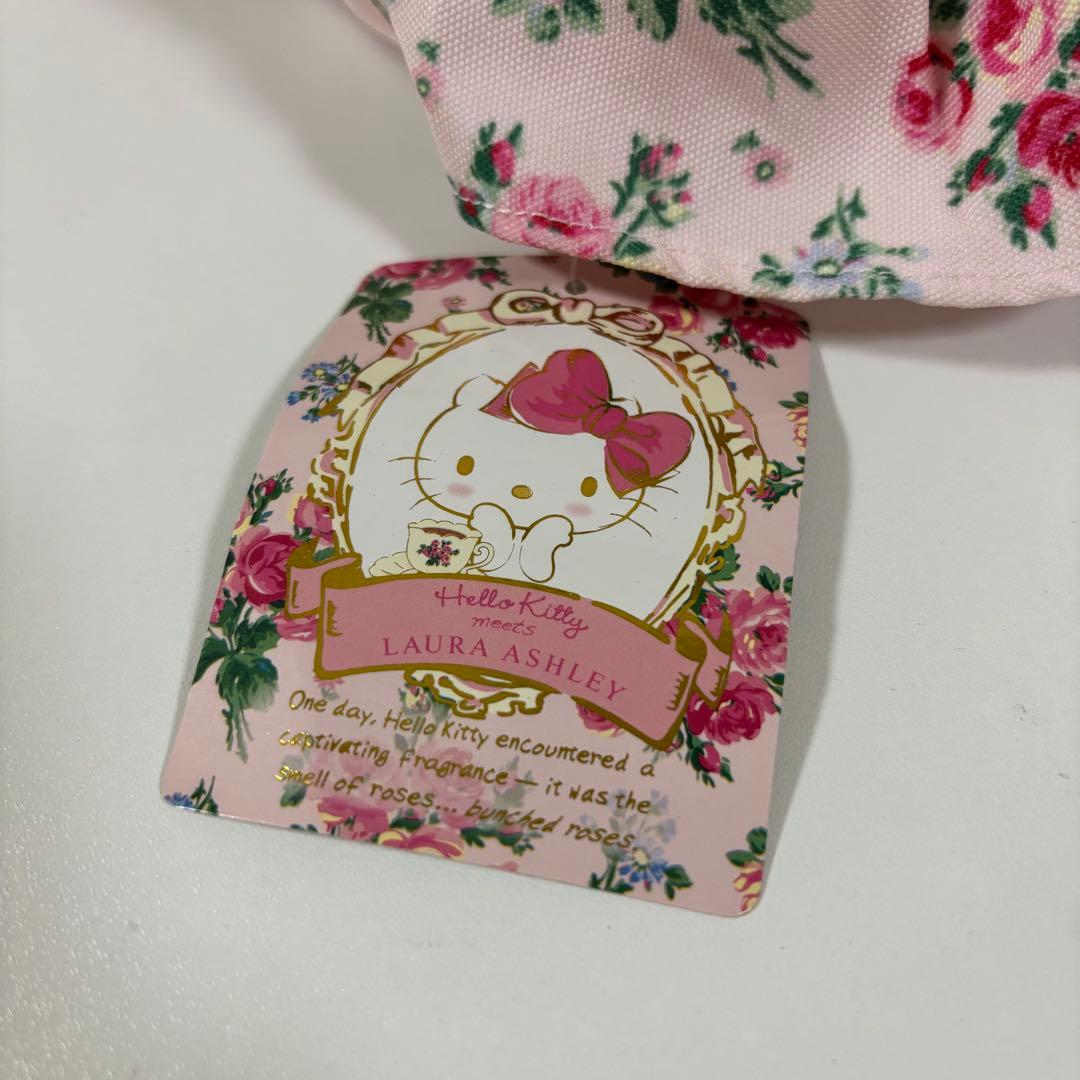 タグ付き ローラアシュレイ キティ コラボ ぬいぐるみ LAURA ASHLEY