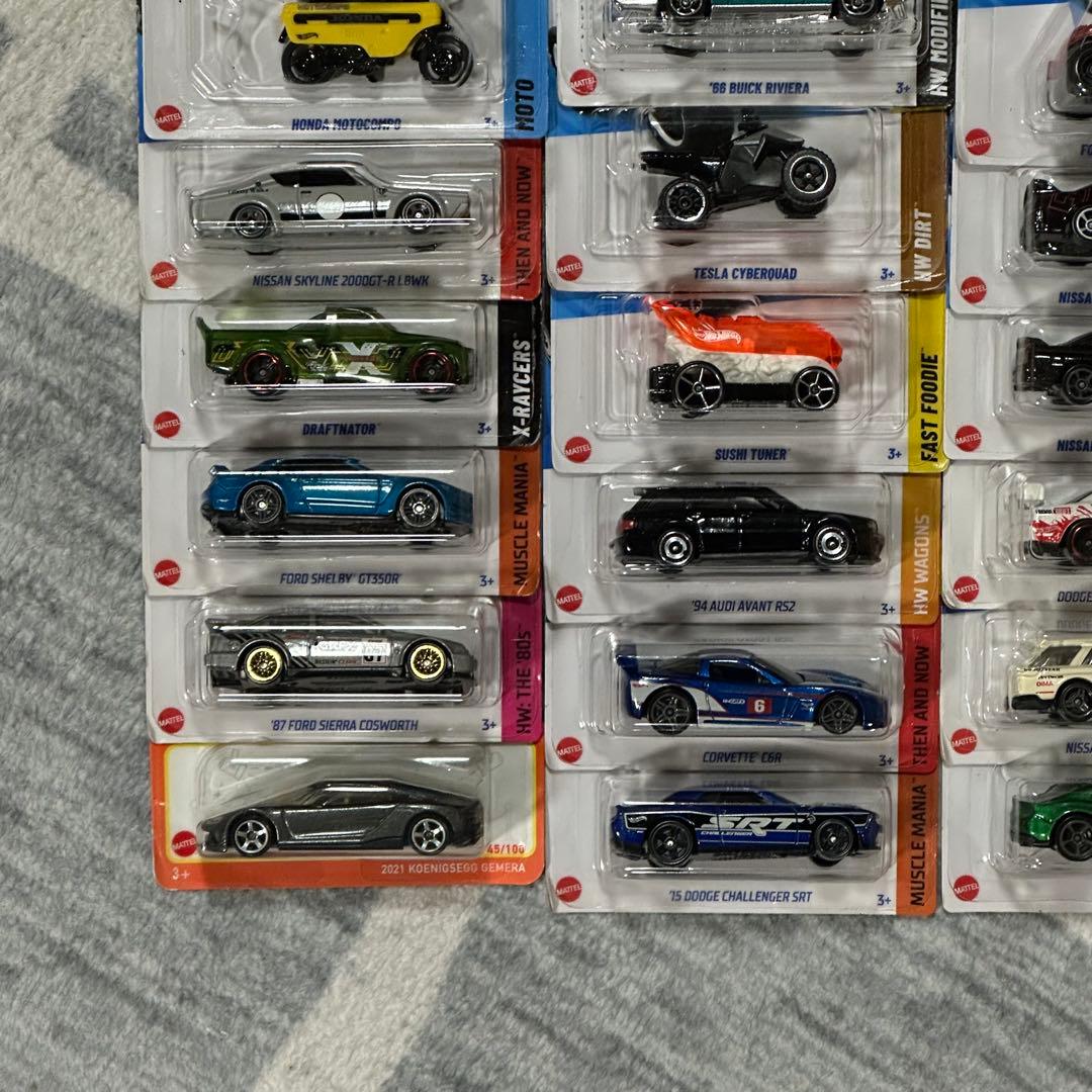 ホットウィール ベーシック 36台セット⑤ フェラーリ GT-R等