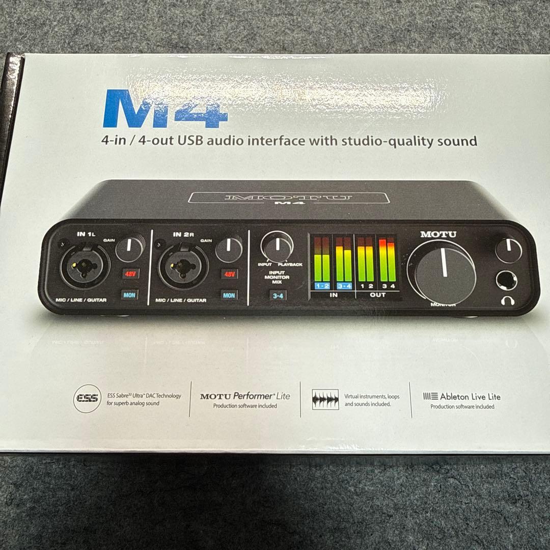 MOTU M4 4in 4out USBオーディオインターフェース