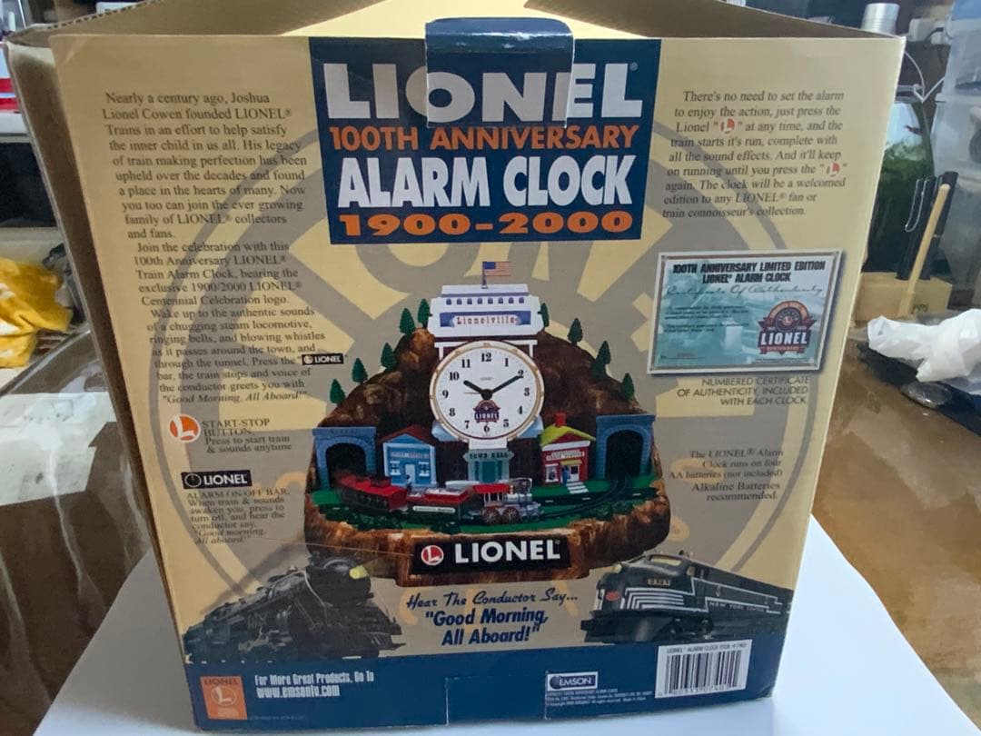 『レア』LIONEL TRAINS 100th ALARM CLOCK