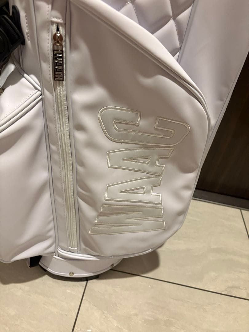 新品未使用 WAAC ゴルフバッグ ホワイト ワック キャディバッグ