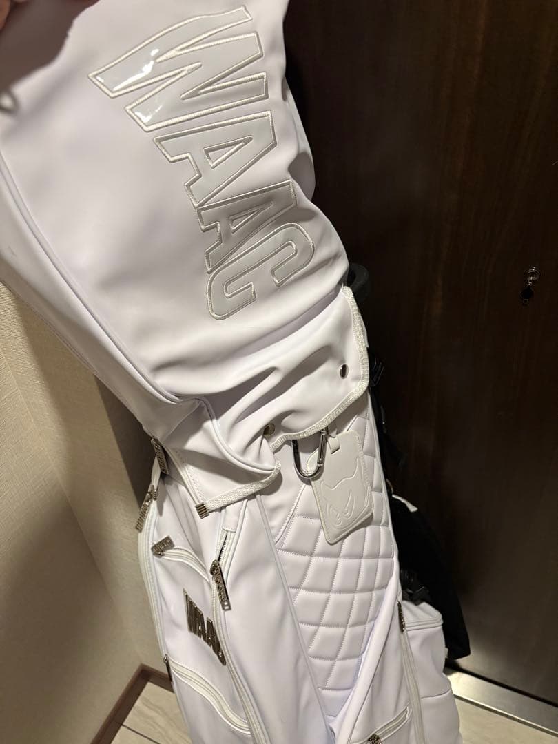 新品未使用 WAAC ゴルフバッグ ホワイト ワック キャディバッグ