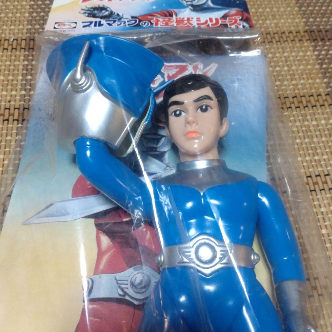 墓場の画廊限定　ブルマァク　レッドマン ソフビ　(青)　マルサン