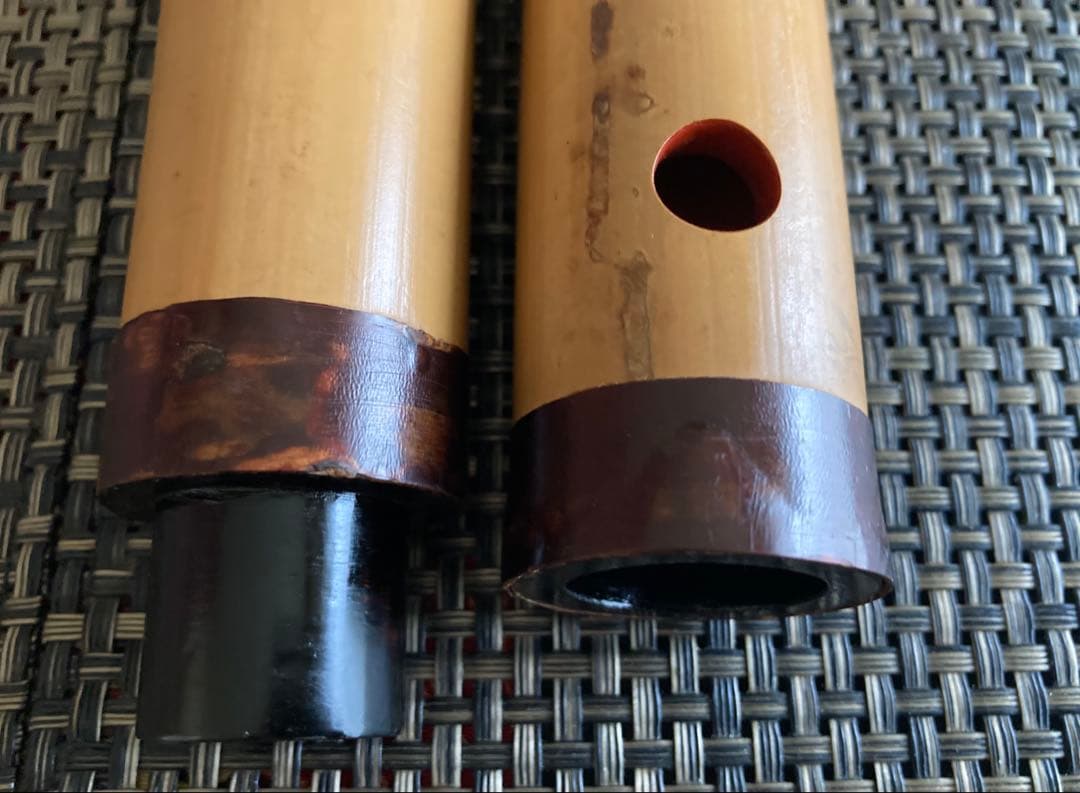 琴古流尺八　【銘有り】二尺二寸管　二印