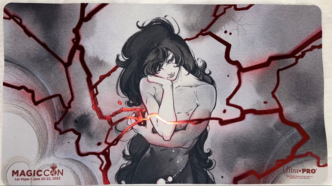 MAGIC CON限定　peach桃子先生　稲妻プレイマットfoil 未使用