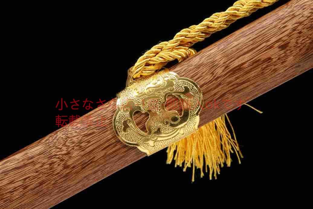 双竜剣合金メッキ高マンガン鋼  古兵器 武具 刀装具 日本刀 模造刀 居合刀