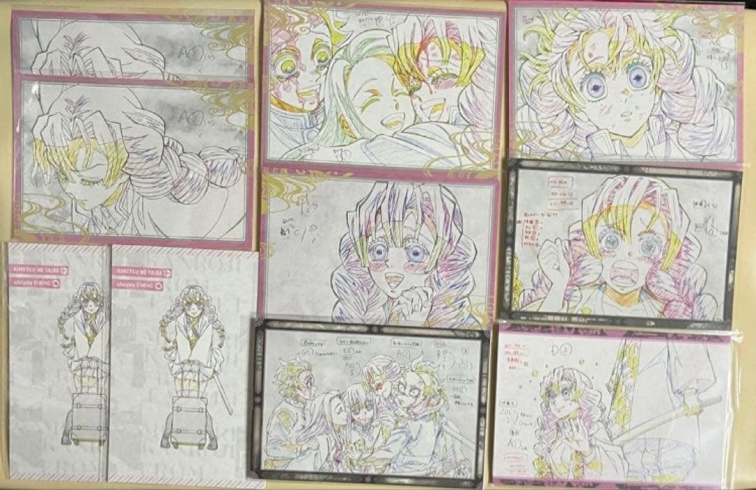 レア★鬼滅の刃 Wチャンス賞 B2原画ポスター ポストカード他 甘露寺蜜璃セット