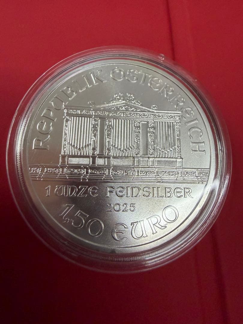 オーストリア ウィーン1オンス銀貨 2025年クリアケース付￼