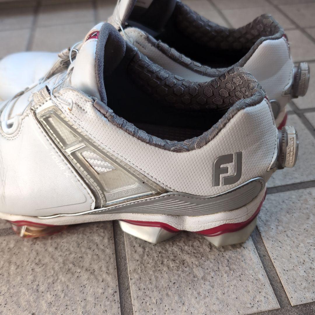 フットジョイ 55411J/TOUR X BOA ホワイト 26.5センチ