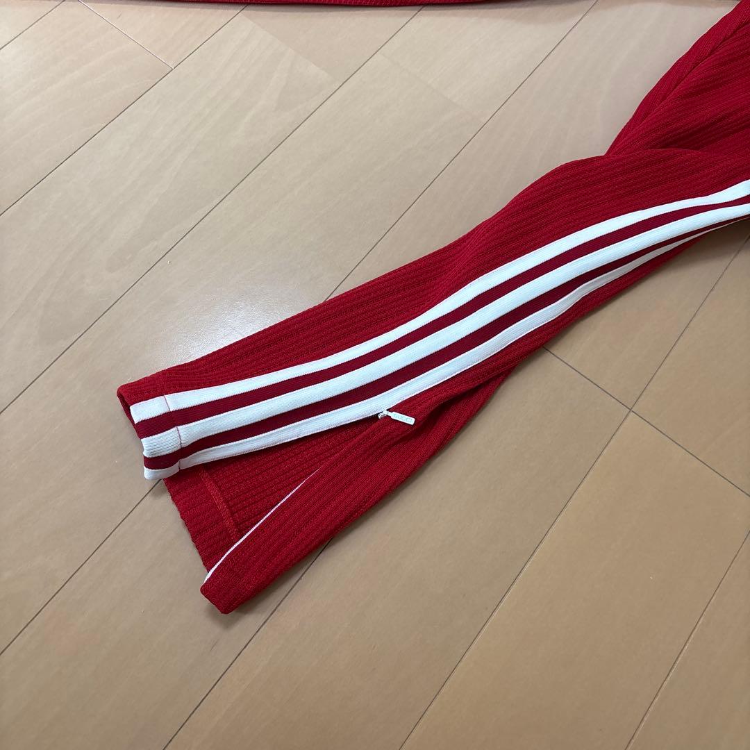 未使用【アディダス × グッチ 】ストライプ　パンツ 赤