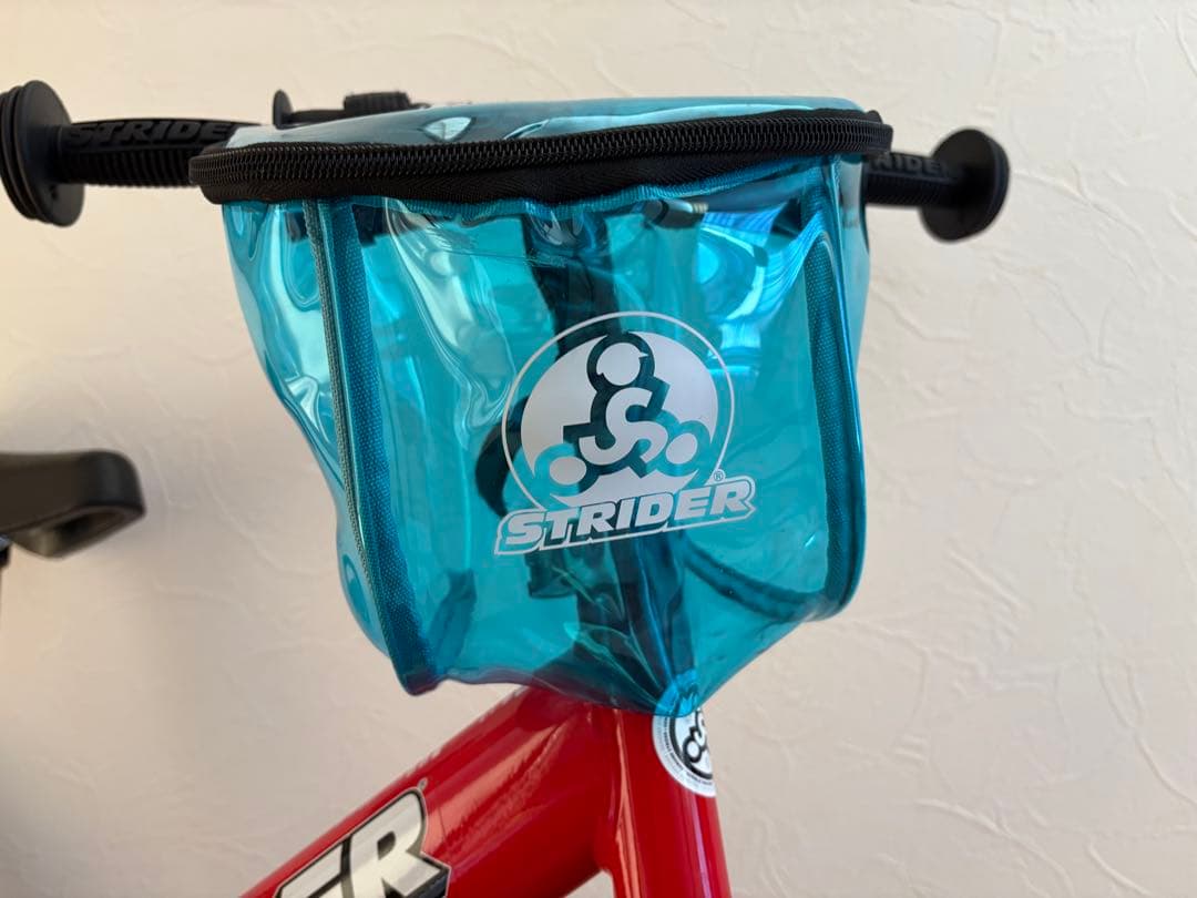 STRIDER バランスバイク 赤 レア品ポーチ.取説付き