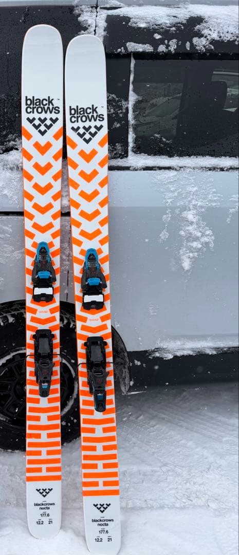 black crows スキー板 Salomon shiftバインディング