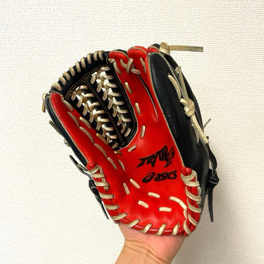 290 アシックス 型抜群 即戦力 軟式 内野手用グローブ