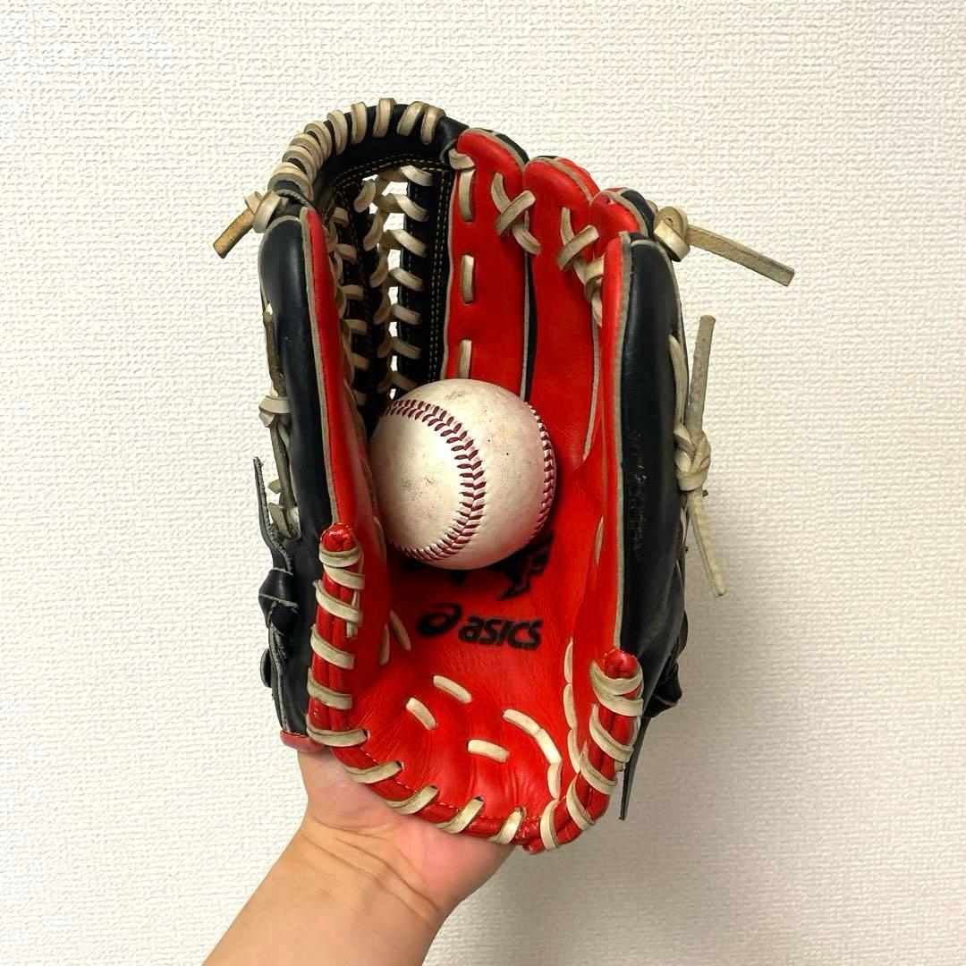 290 アシックス 型抜群 即戦力 軟式 内野手用グローブ